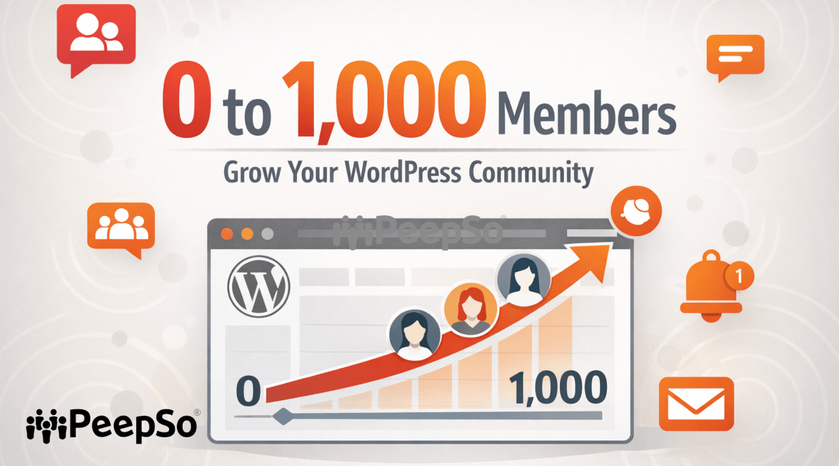 How to Grow an Online Community from 0 to 1,000 Members on WordPress