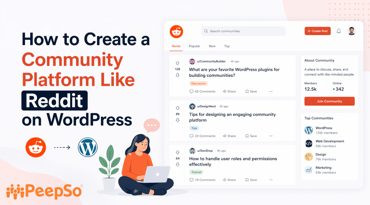 How to Create a Community Platform Like Reddit on WordPress